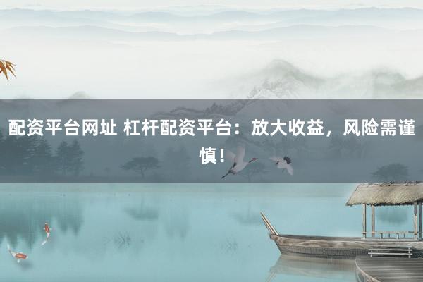 配资平台网址 杠杆配资平台：放大收益，风险需谨慎！