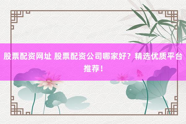 股票配资网址 股票配资公司哪家好？精选优质平台推荐！