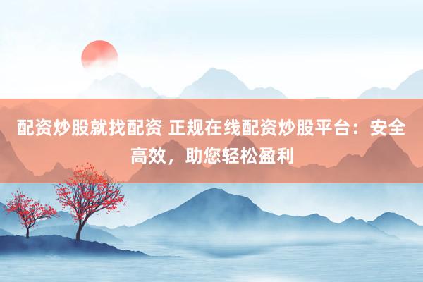 配资炒股就找配资 正规在线配资炒股平台：安全高效，助您轻松盈利