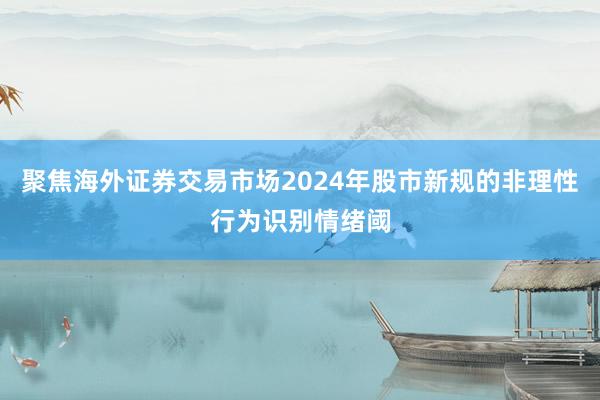聚焦海外证券交易市场2024年股市新规的非理性行为识别情绪阈