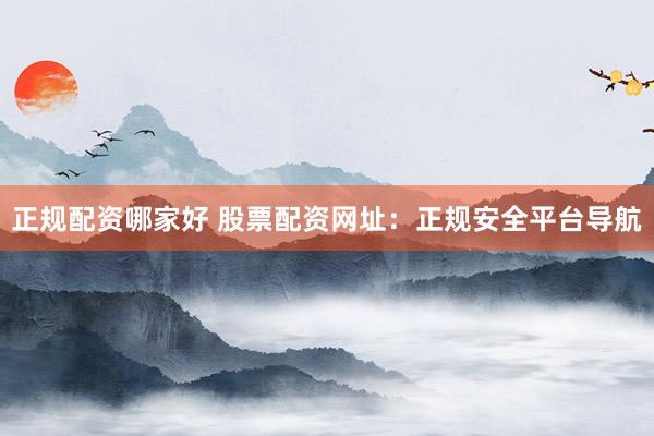 正规配资哪家好 股票配资网址：正规安全平台导航