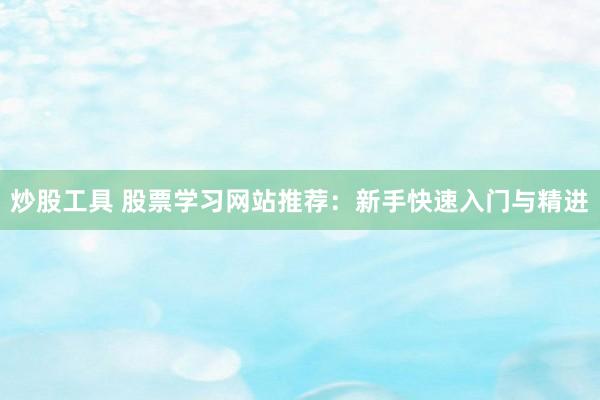 炒股工具 股票学习网站推荐：新手快速入门与精进